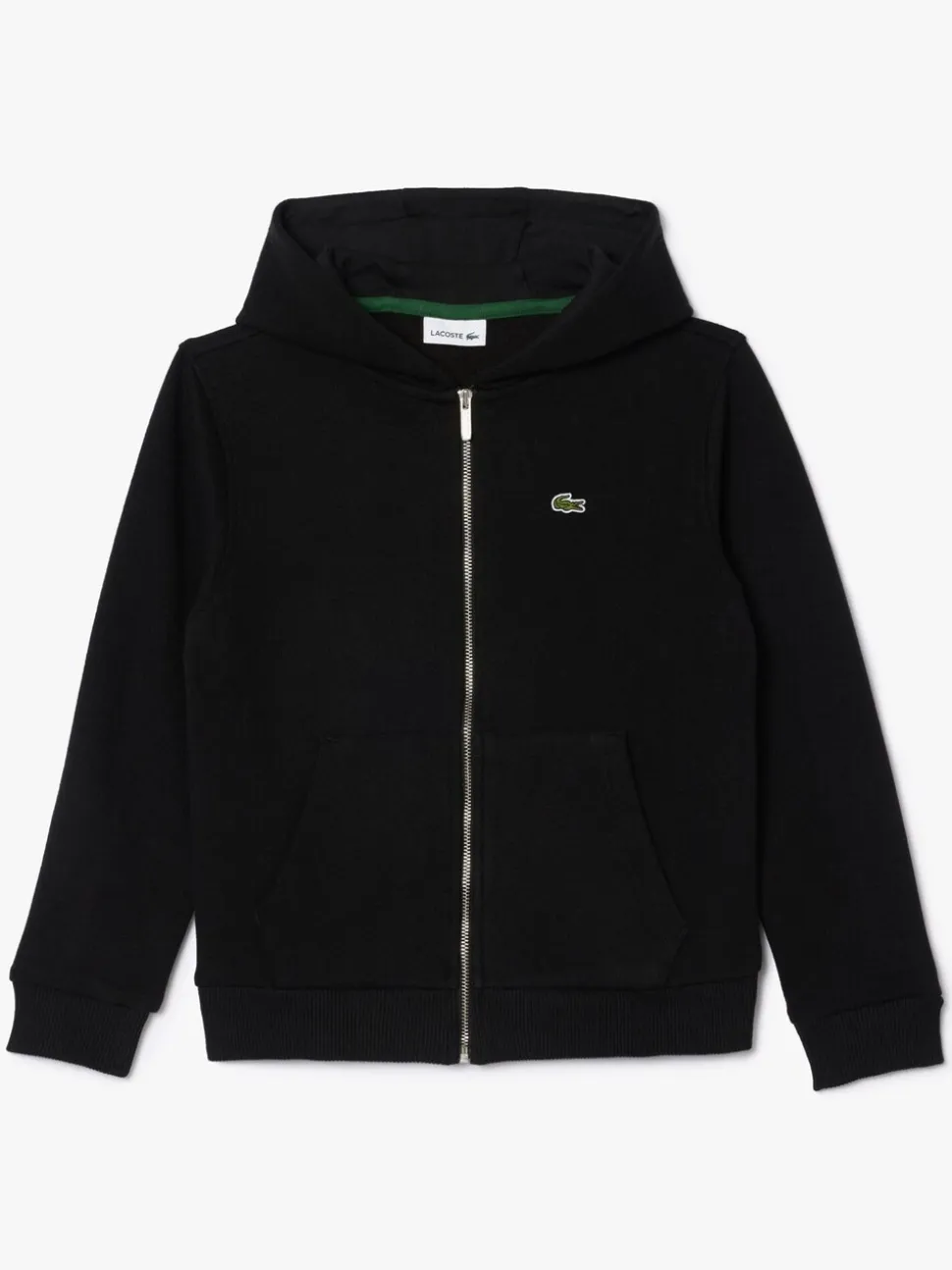 Zwart - Lacoste Core Fleece Full-Zip Hoodie