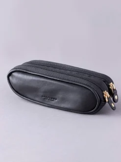 Zwart - Lakeland Leather dubbele brillenkoker