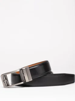 Zwart - Lakeland Leather Rigg Ratchet Belt