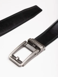 Zwart - Lakeland Leather Rigg Ratchet Belt