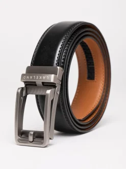 Zwart - Lakeland Leather Rigg Ratchet Belt