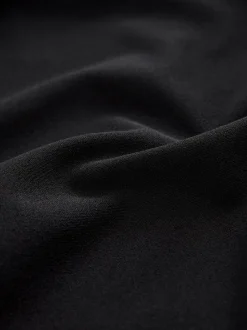 Zwart - Lange jurk met cape