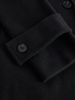 Zwart - Lange maxi-jas