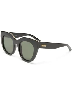Zwart - Le Specs Air Heart Sunglasses