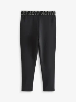 Zwart - Leggings basislaag (3-16jr)