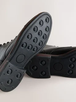 Zwart - Leren boots met neusstuk