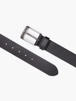 Zwart - Levi's® leren Duncan riem
