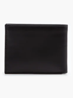 Zwart - Levi's® leren portemonnee