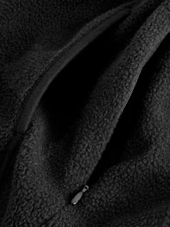 Zwart - Lichtgewicht fleece voor buiten