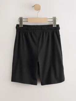 Zwart - Lichtgewicht sportshorts (3-16jr)