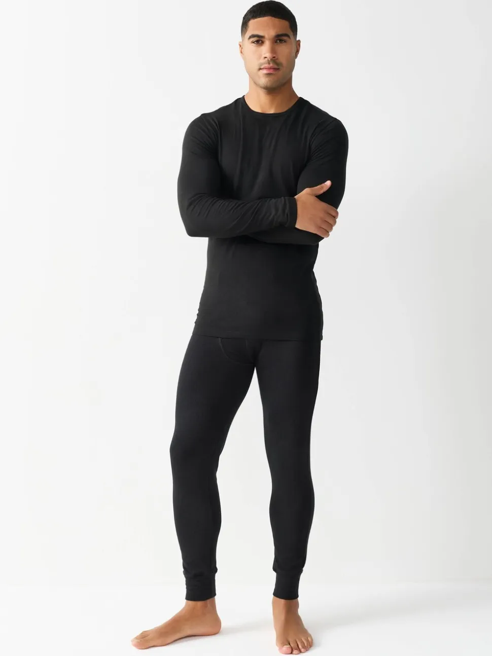 Zwart - Lightweight Thermogen Long Sleeve T-Shirts 2 Pack