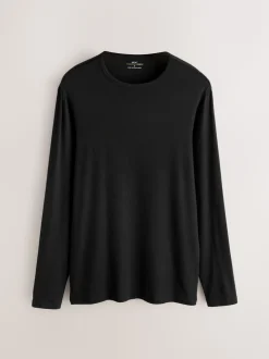 Zwart - Lightweight Thermogen Long Sleeve T-Shirts 2 Pack