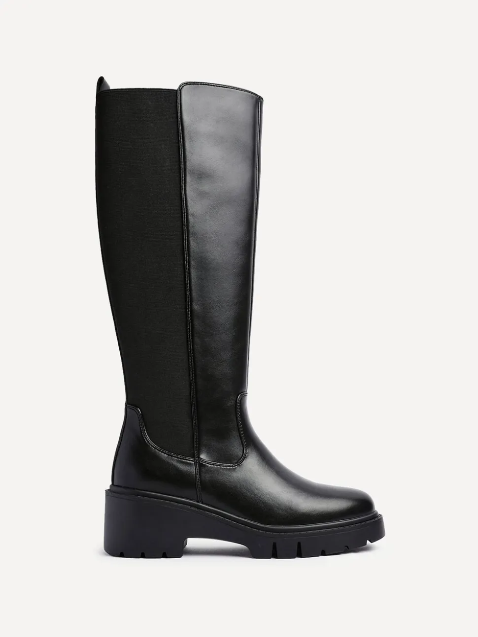 Zwart - Linzi Hyland High Leg Wedges Boots