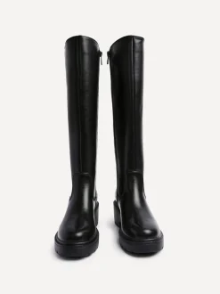 Zwart - Linzi Hyland High Leg Wedges Boots