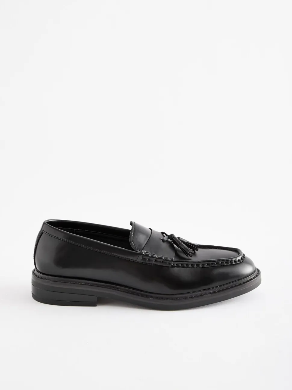 Zwart - Loafers met dikke zool en kwast