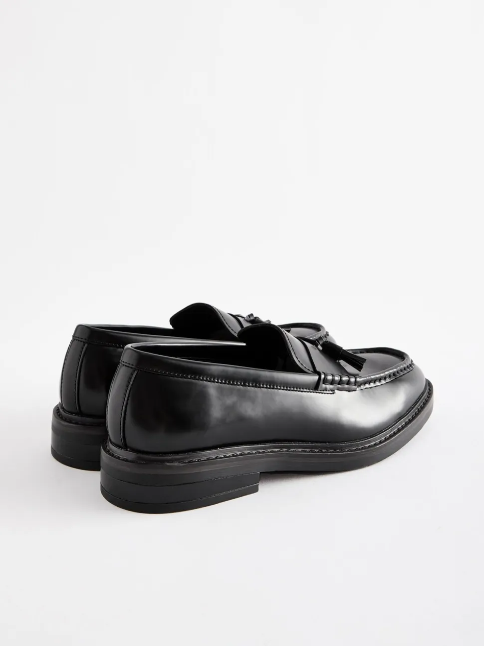 Zwart - Loafers met dikke zool en kwast