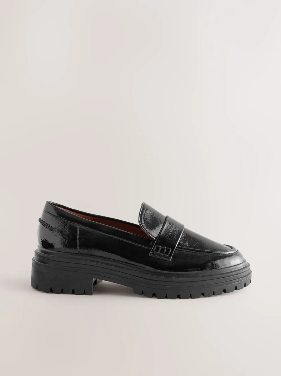 Zwart - Loafers met dikke zool