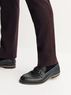 Zwart - Loafers van lusjesstof