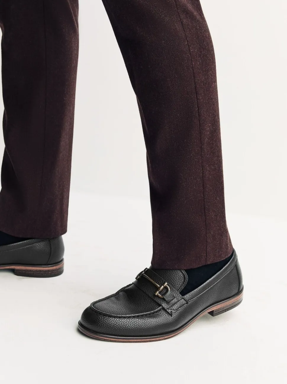Zwart - Loafers van lusjesstof