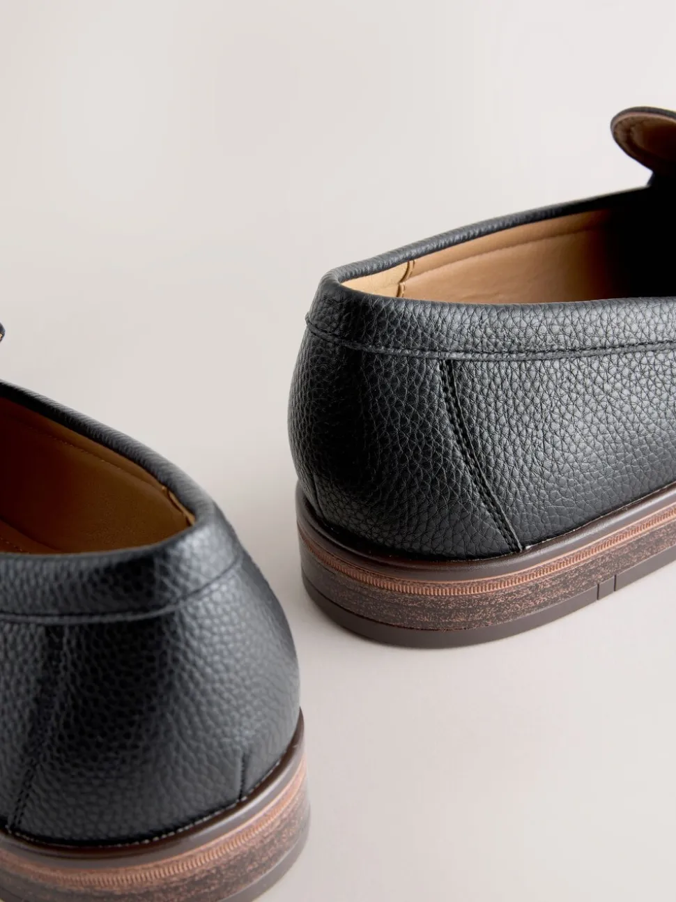 Zwart - Loafers van lusjesstof