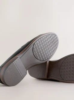Zwart - Loafers van lusjesstof