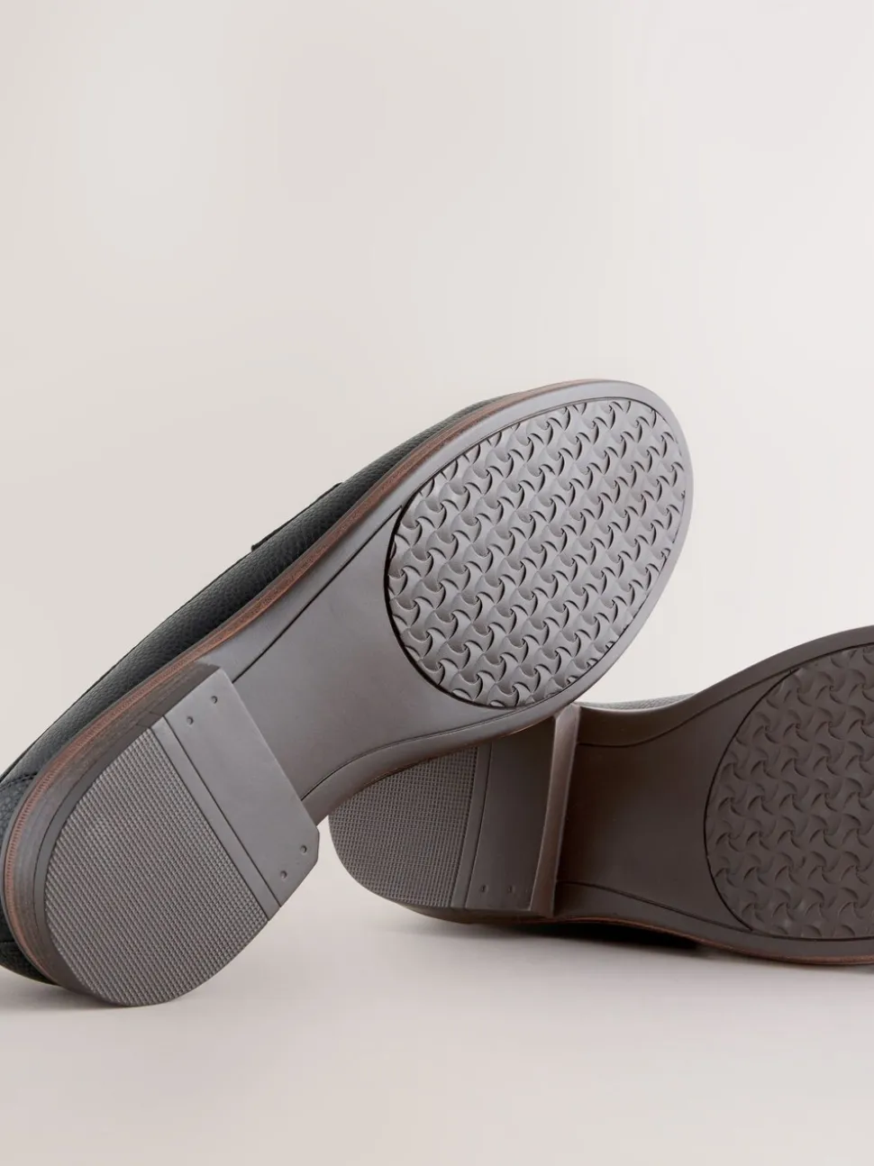 Zwart - Loafers van lusjesstof