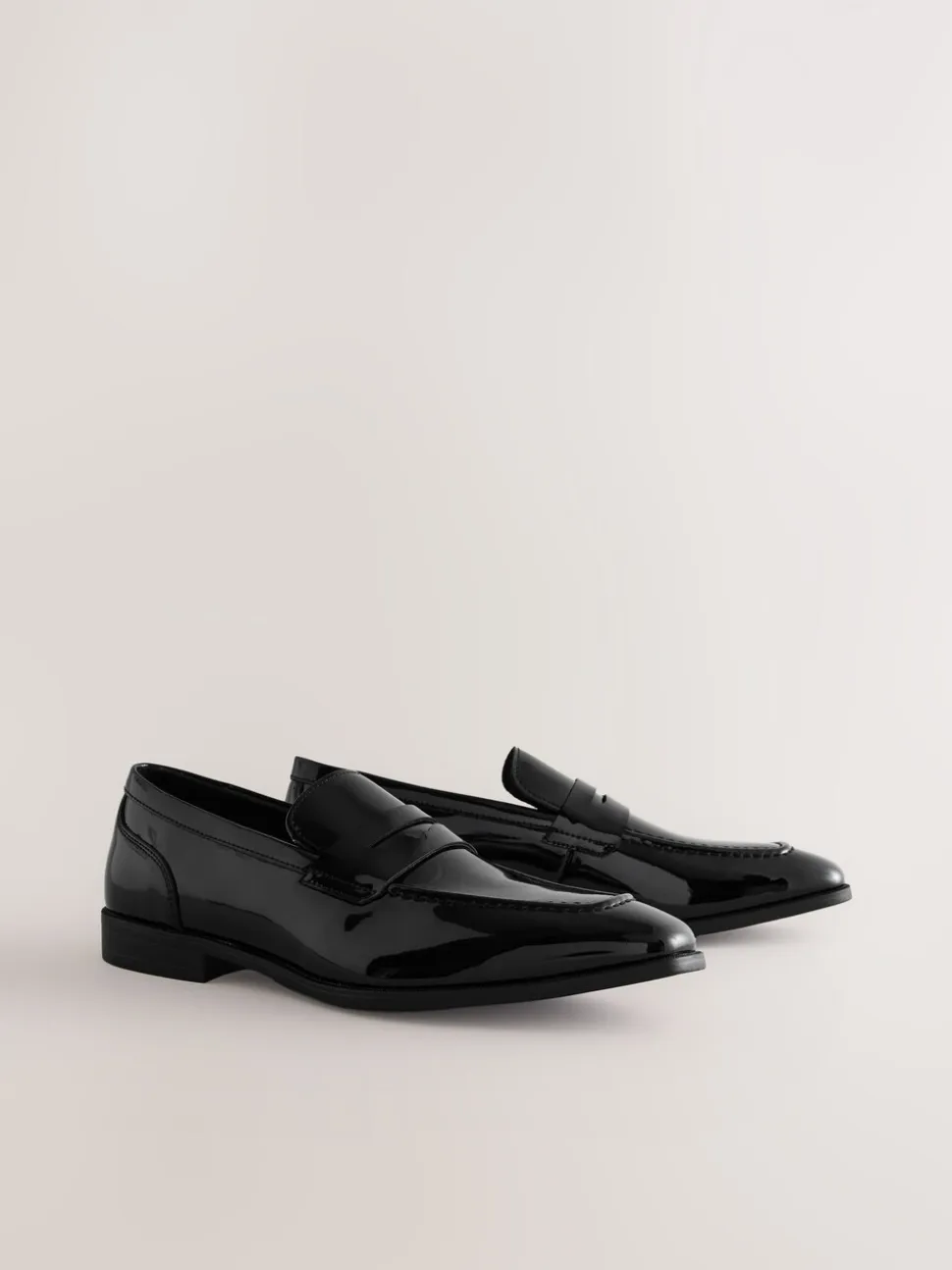 Zwart - Loafers van patentleer