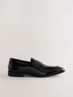 Zwart - Loafers van patentleer
