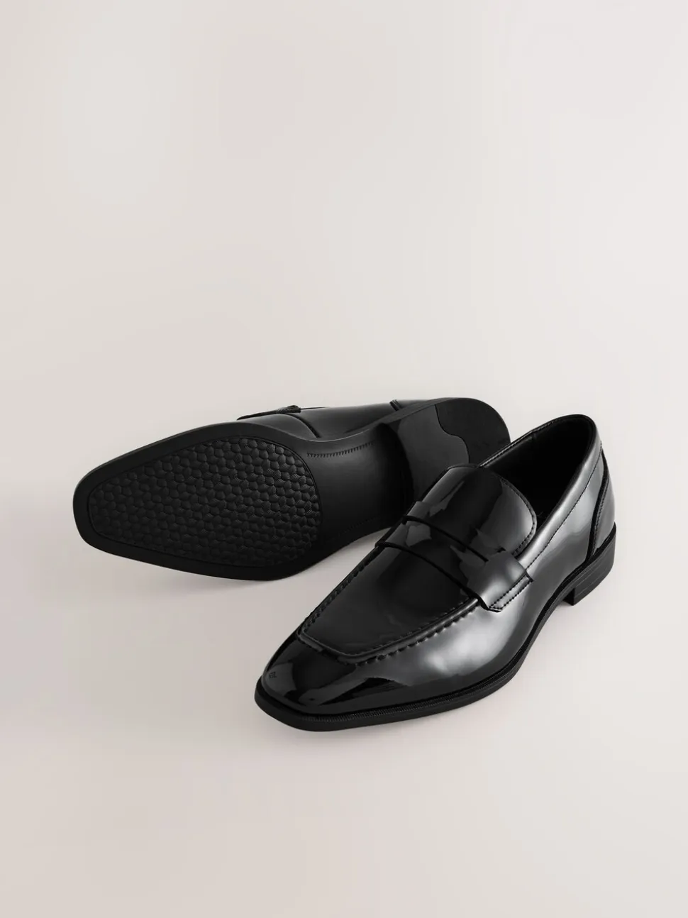 Zwart - Loafers van patentleer