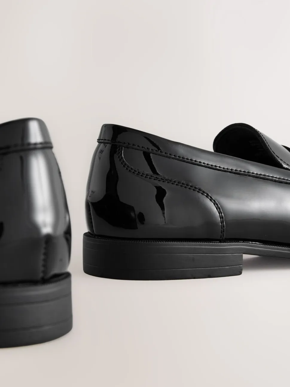 Zwart - Loafers van patentleer