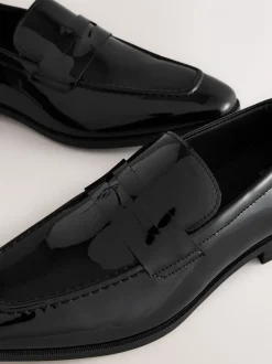 Zwart - Loafers van patentleer