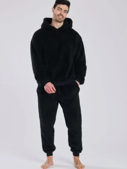 Zwart - Loungeable Sherpa joggingbroek