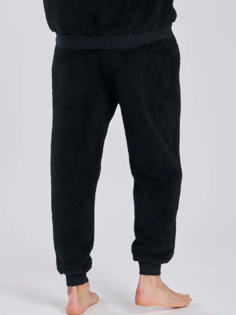 Zwart - Loungeable Sherpa joggingbroek