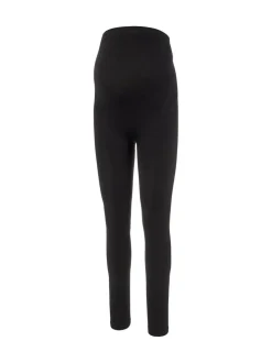 Zwart - Mamalicious Maternity Seamless Leggings