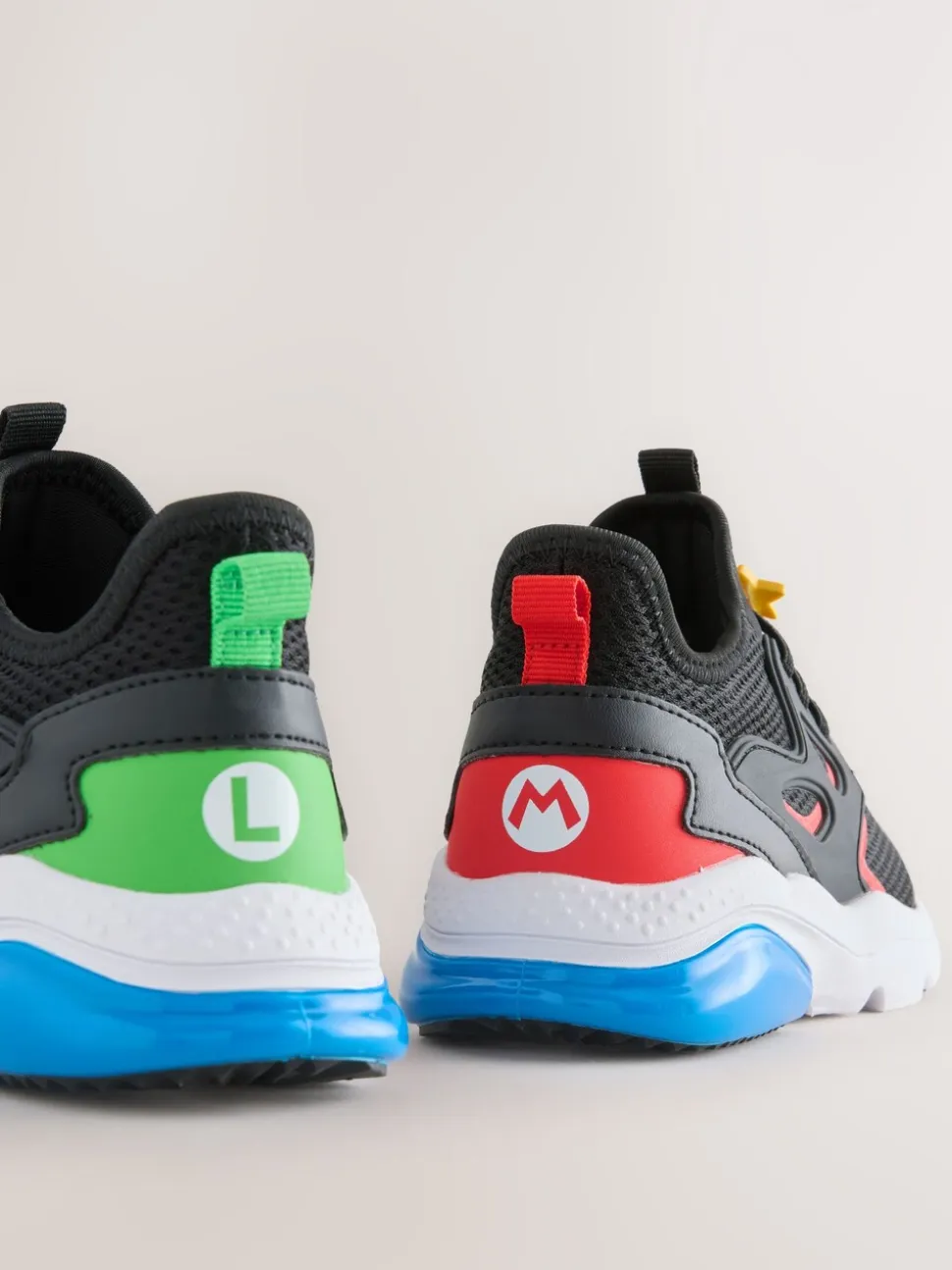 Zwart - Mario Elastische Vetersneakers