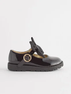 Zwart - Mary Jane-schoenen met dikke zool en strik