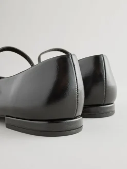 Zwart - Mary Jane-schoenen met ronde neus