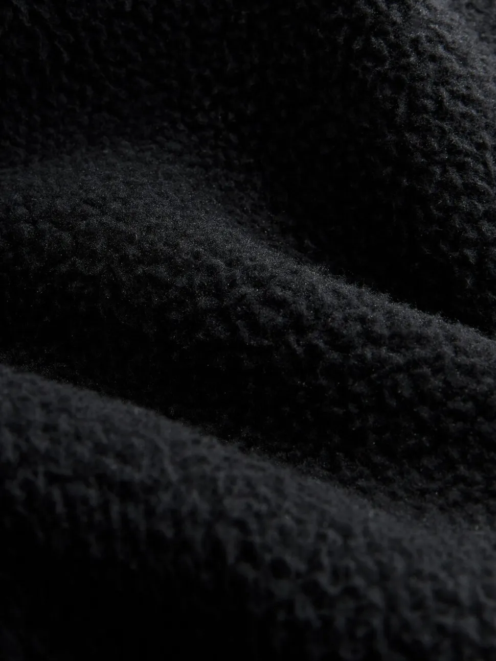 Zwart - Mat capuchon - Borg Fleece