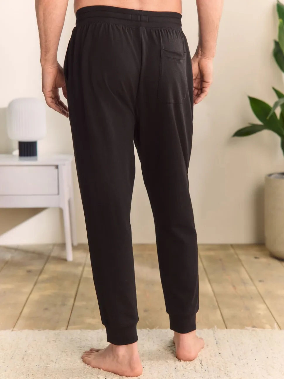 Zwart - Met boorden - Loopback Soft Touch Cuffed Joggers