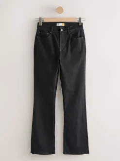 Zwart - Mid Rise Stretch Bootcut Jeans