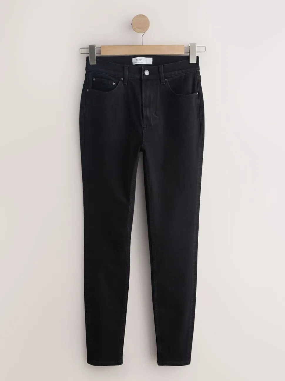 Zwart - Mid Rise Stretch Skinny Jeans