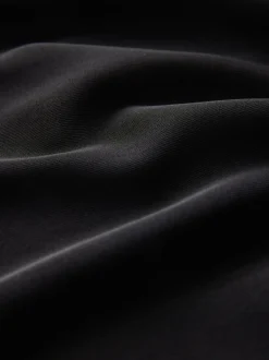 Zwart - Midi-rok met overslag