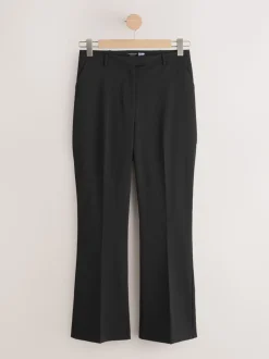 Zwart - Modieuze Hourglass broek met bootcut