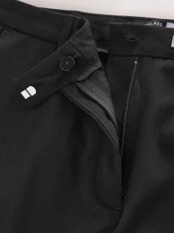 Zwart - Modieuze Hourglass broek met bootcut
