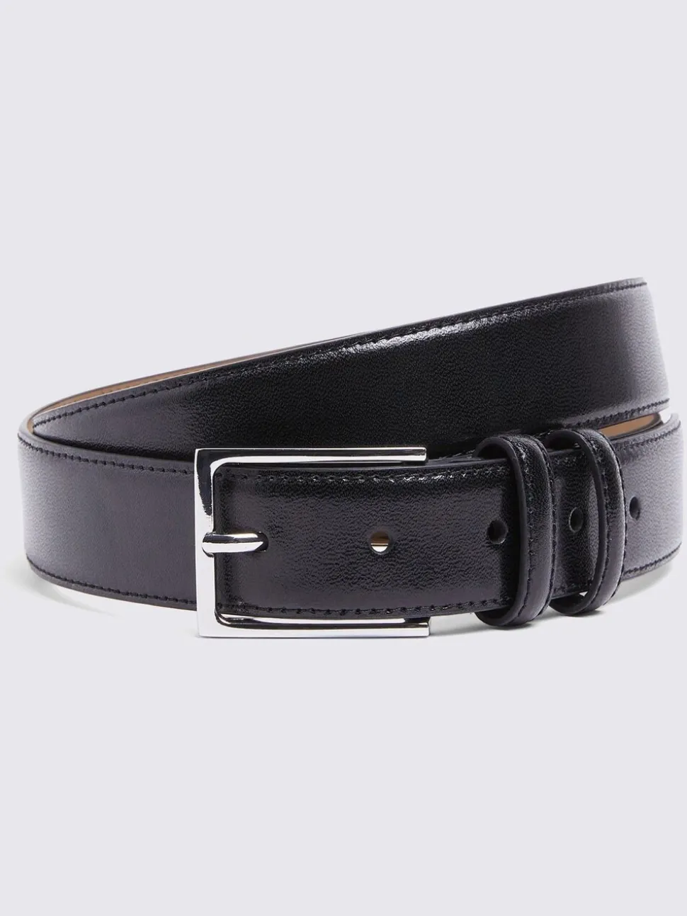 Zwart - MOSS Classic Leather Belt
