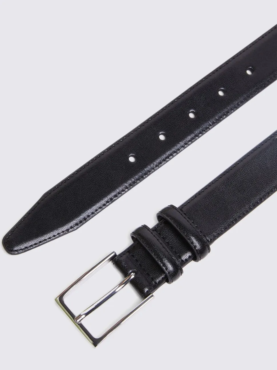 Zwart - MOSS Classic Leather Belt