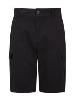 Zwart - Mountain Warehouse Mens Lakeside 100% Cotton Cargo Shorts