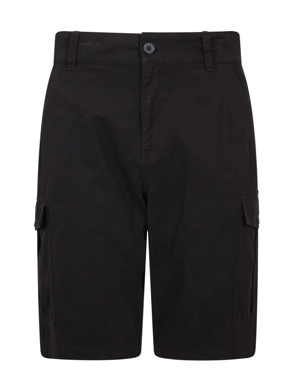 Zwart - Mountain Warehouse Mens Lakeside 100% Cotton Cargo Shorts