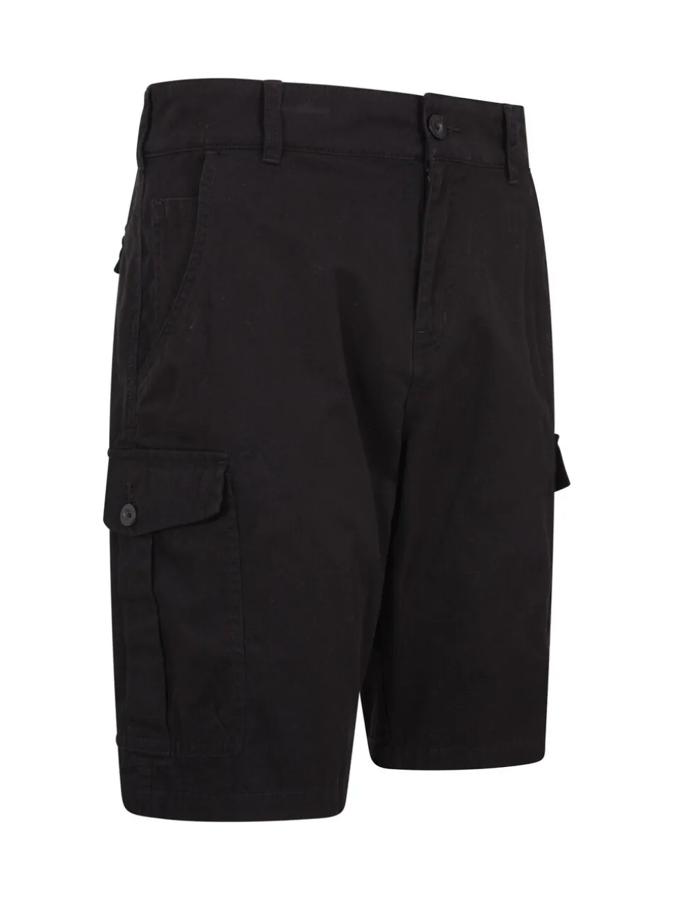 Zwart - Mountain Warehouse Mens Lakeside 100% Cotton Cargo Shorts