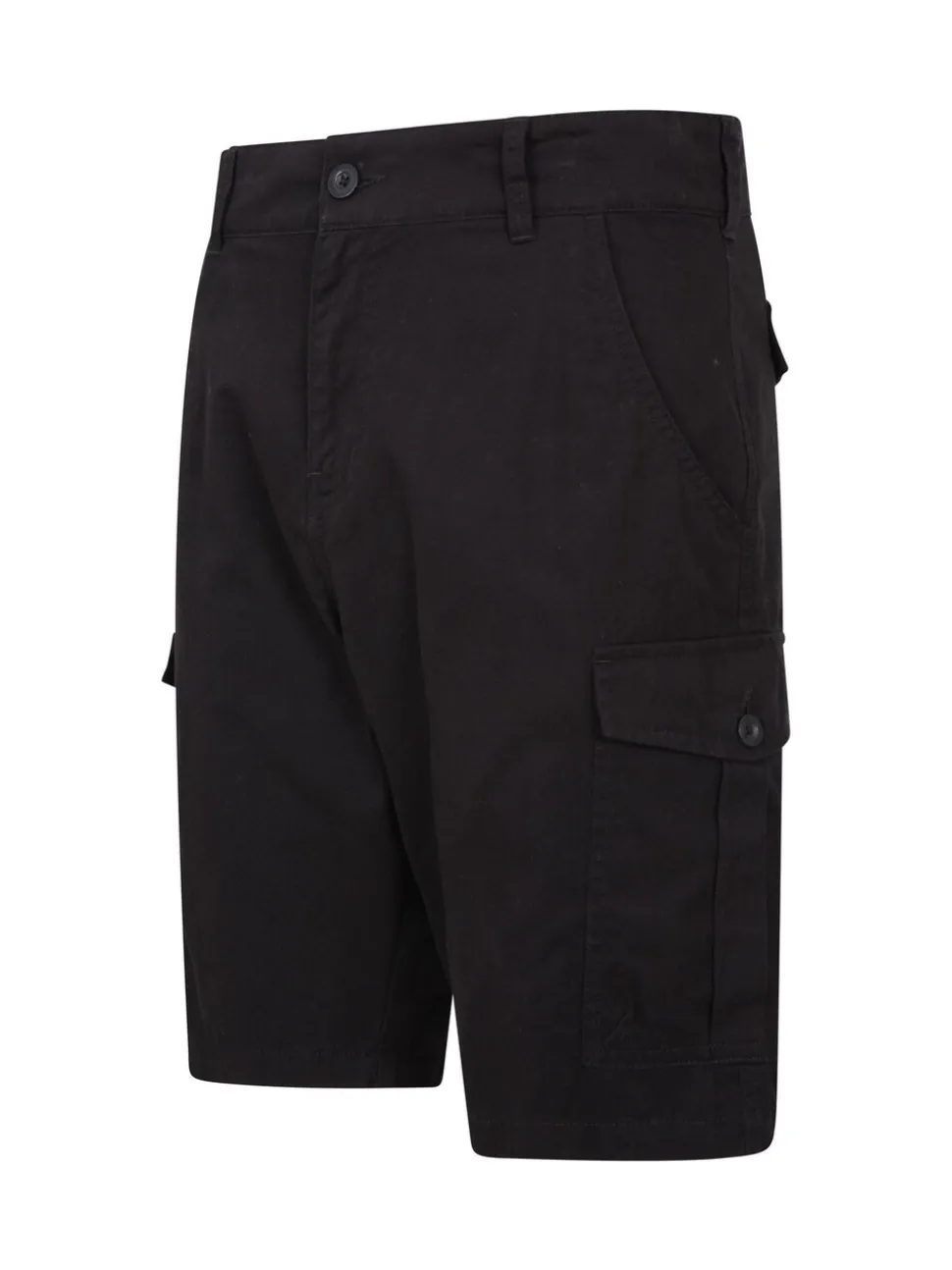 Zwart - Mountain Warehouse Mens Lakeside 100% Cotton Cargo Shorts